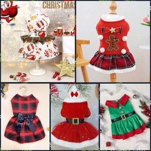 New 5 piece pet holiday party dress
